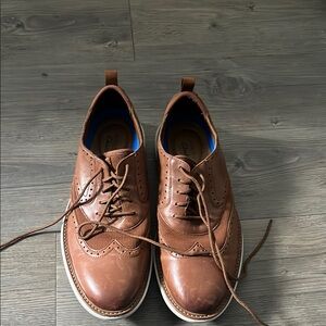 Clarks Brantin Wing Brown Leather Casual Oxford Sneaker Shoes